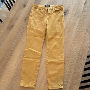 Gap mustard stretch denim legging